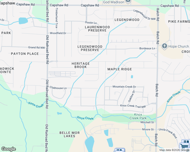 map of restaurants, bars, coffee shops, grocery stores, and more near 134 Fernhill Drive Northwest in Madison