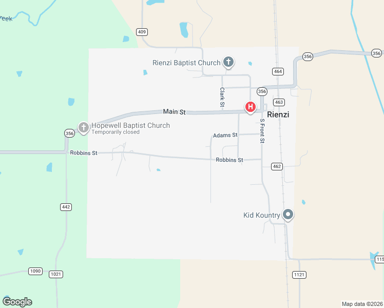 map of restaurants, bars, coffee shops, grocery stores, and more near 60-98 Robbins Street in Rienzi