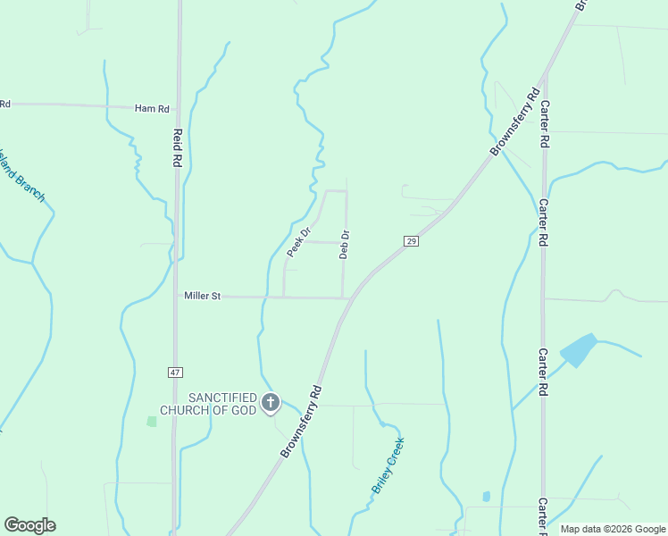 map of restaurants, bars, coffee shops, grocery stores, and more near 14083 Deb Drive in Athens