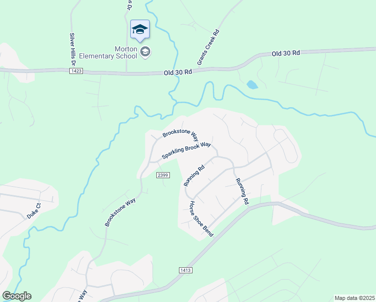 map of restaurants, bars, coffee shops, grocery stores, and more near 116 Sparkling Brook Way in Jacksonville