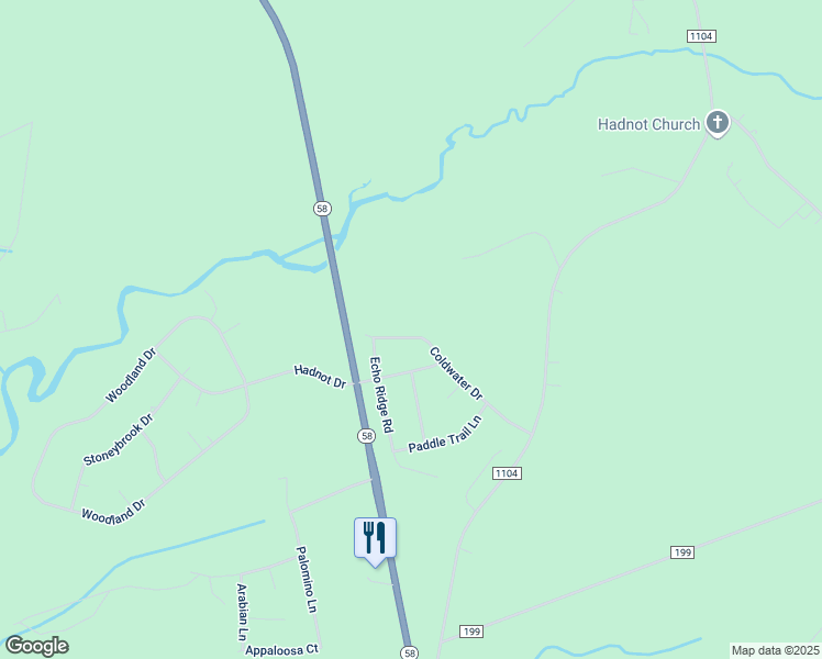 map of restaurants, bars, coffee shops, grocery stores, and more near 306 Coldwater Drive in Swansboro