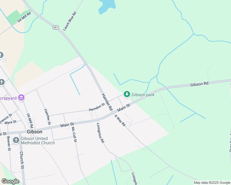 map of restaurants, bars, coffee shops, grocery stores, and more near 6201 Rockdale Avenue in Gibson