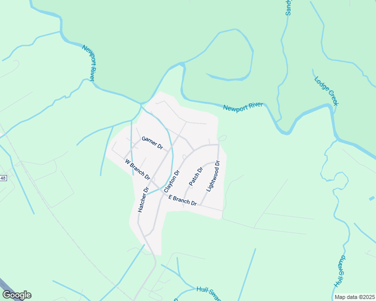 map of restaurants, bars, coffee shops, grocery stores, and more near 217 Clayton Drive in Newport