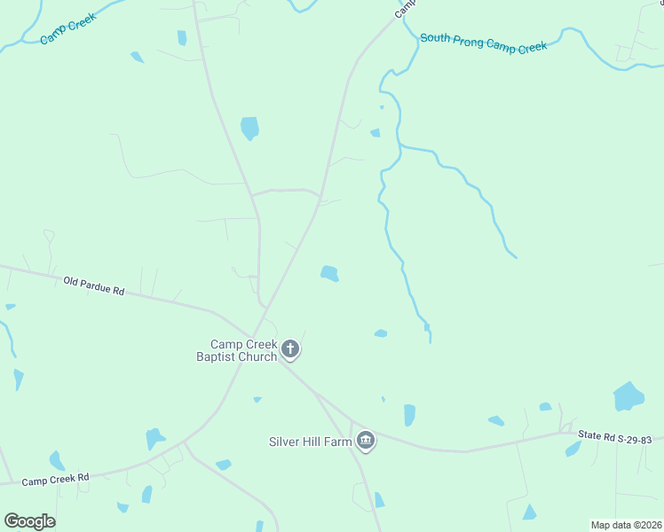 map of restaurants, bars, coffee shops, grocery stores, and more near 3142 Camp Creek Road in Lancaster