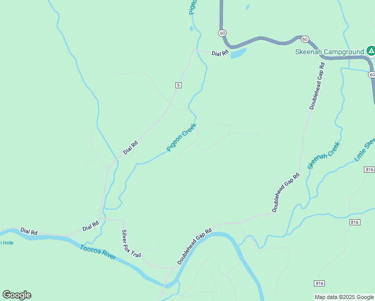 map of restaurants, bars, coffee shops, grocery stores, and more near 32 Grice Woods Road in Blue Ridge