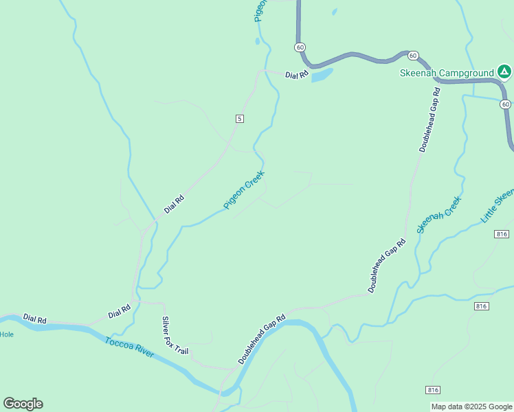 map of restaurants, bars, coffee shops, grocery stores, and more near 32 Grice Woods Road in Blue Ridge
