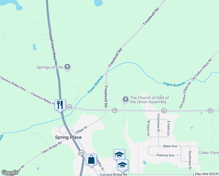 map of restaurants, bars, coffee shops, grocery stores, and more near 183 Brookwalk Drive in Chatsworth