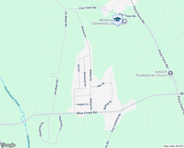 map of restaurants, bars, coffee shops, grocery stores, and more near 414 Walnut Drive in Jacksonville