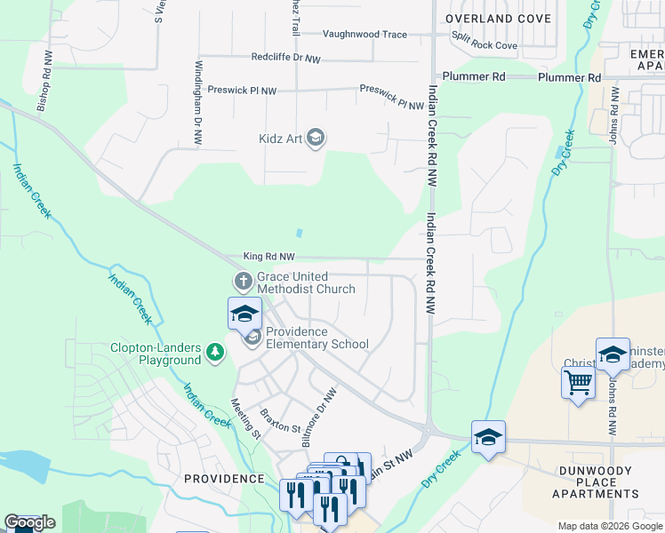map of restaurants, bars, coffee shops, grocery stores, and more near 1874 Shellbrook Drive Northwest in Huntsville