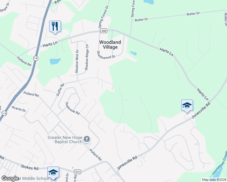 map of restaurants, bars, coffee shops, grocery stores, and more near 341 Duffie Road in Simpsonville