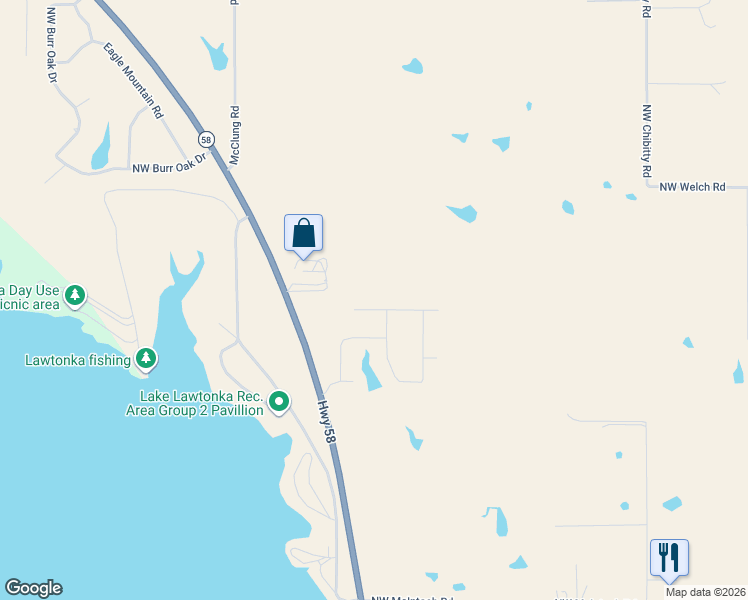 map of restaurants, bars, coffee shops, grocery stores, and more near 1088 Gray Hawk Drive in Lawton