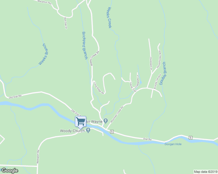 map of restaurants, bars, coffee shops, grocery stores, and more near 264 Long Ridge Road in Blue Ridge