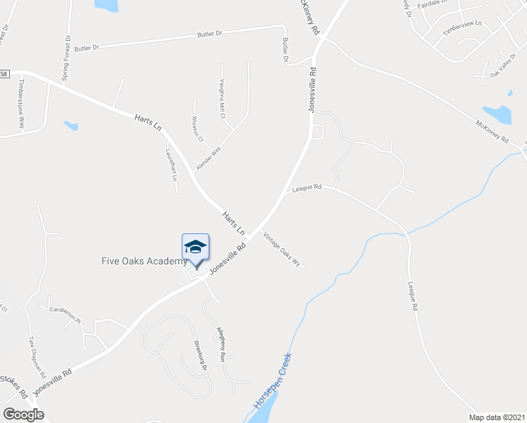 map of restaurants, bars, coffee shops, grocery stores, and more near 1213 Jonesville Road in Simpsonville
