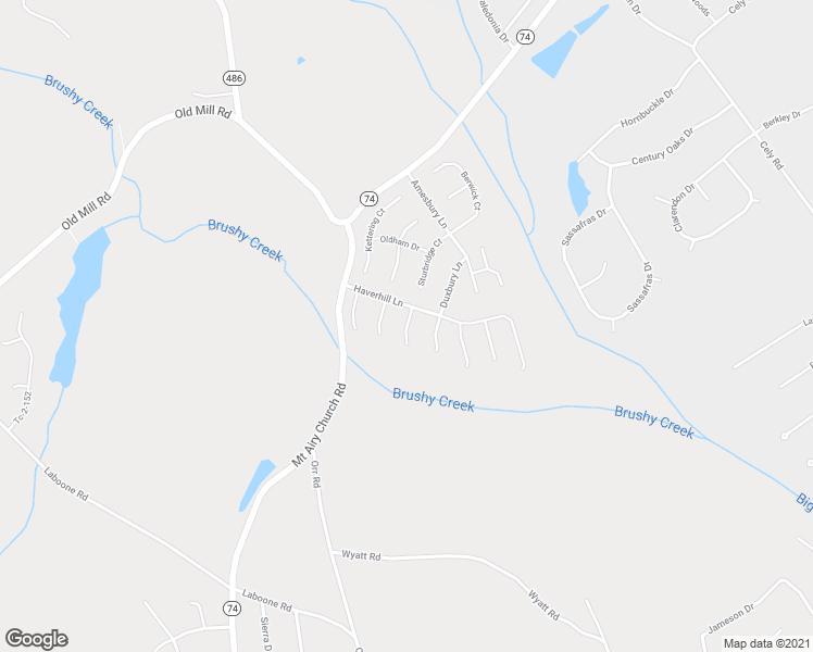 map of restaurants, bars, coffee shops, grocery stores, and more near Yount Court in Easley