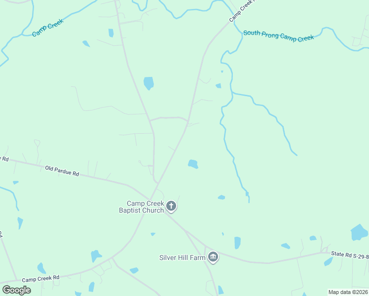 map of restaurants, bars, coffee shops, grocery stores, and more near 3142 Camp Creek Road in Lancaster