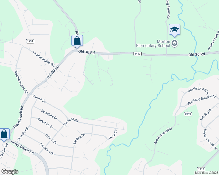 map of restaurants, bars, coffee shops, grocery stores, and more near 342 Old 30 Rd in Jacksonville