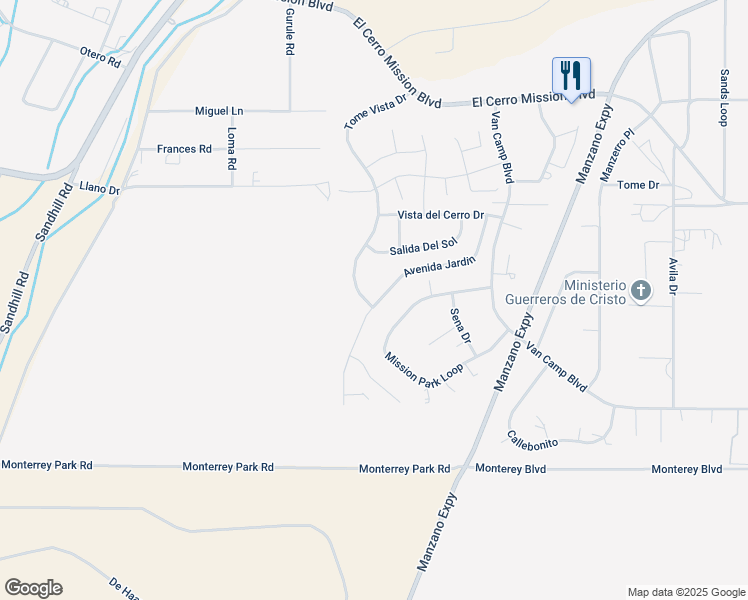 map of restaurants, bars, coffee shops, grocery stores, and more near 9 Tome Vista Drive in Los Lunas