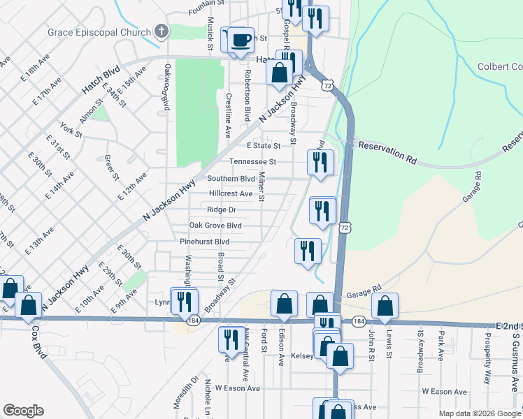 map of restaurants, bars, coffee shops, grocery stores, and more near 900 Milner Street in Sheffield