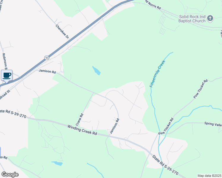 map of restaurants, bars, coffee shops, grocery stores, and more near 119 Freedom Forest Drive in Liberty