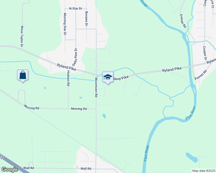map of restaurants, bars, coffee shops, grocery stores, and more near 990 Ryland Pike in Huntsville