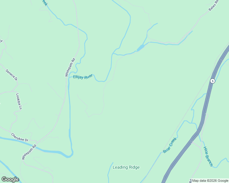 map of restaurants, bars, coffee shops, grocery stores, and more near 1697 Bates Road in Ellijay