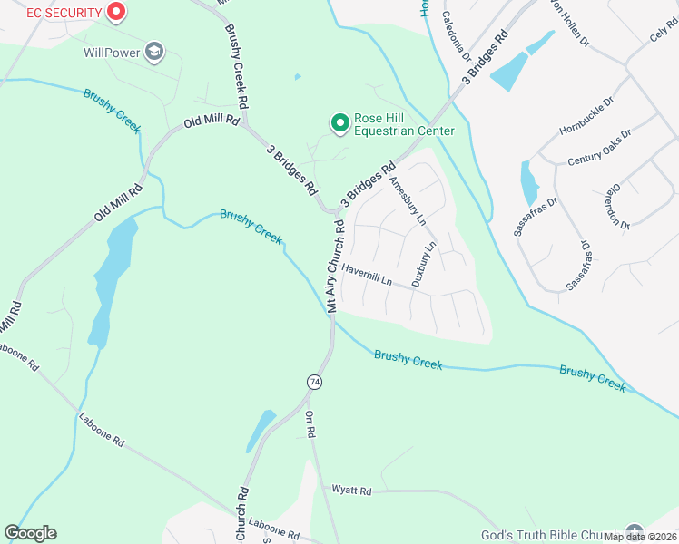 map of restaurants, bars, coffee shops, grocery stores, and more near 100 Amherst Way in Easley