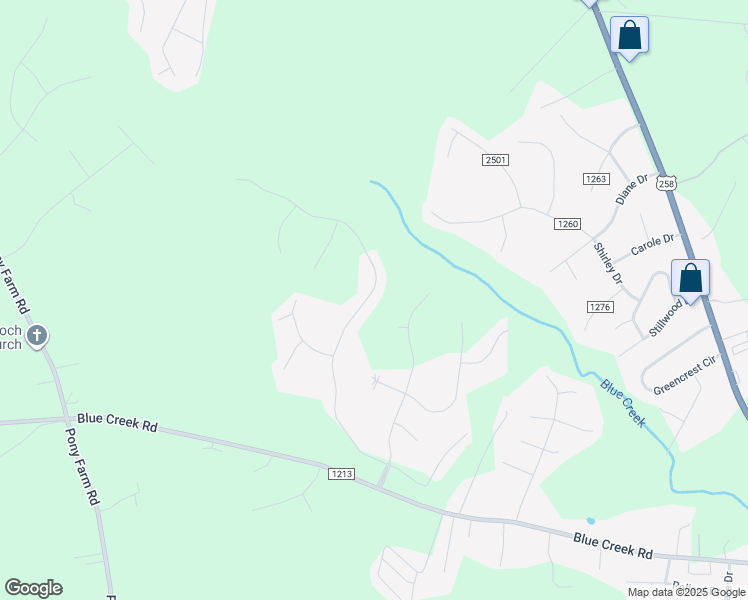 map of restaurants, bars, coffee shops, grocery stores, and more near 228 Blue Creek Farms Drive in Jacksonville