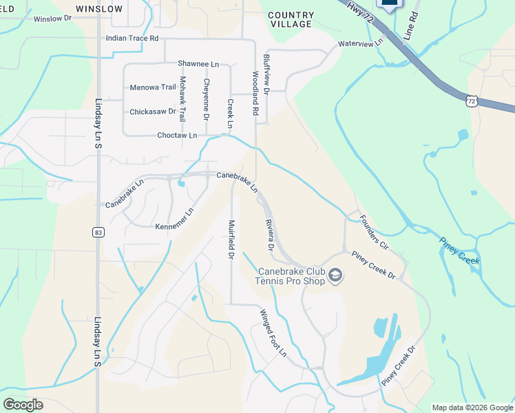 map of restaurants, bars, coffee shops, grocery stores, and more near 22680 Riviera Drive in Athens