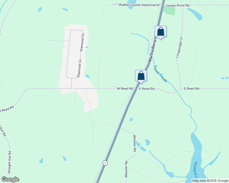 map of restaurants, bars, coffee shops, grocery stores, and more near 177 West Reed Road in LaFayette