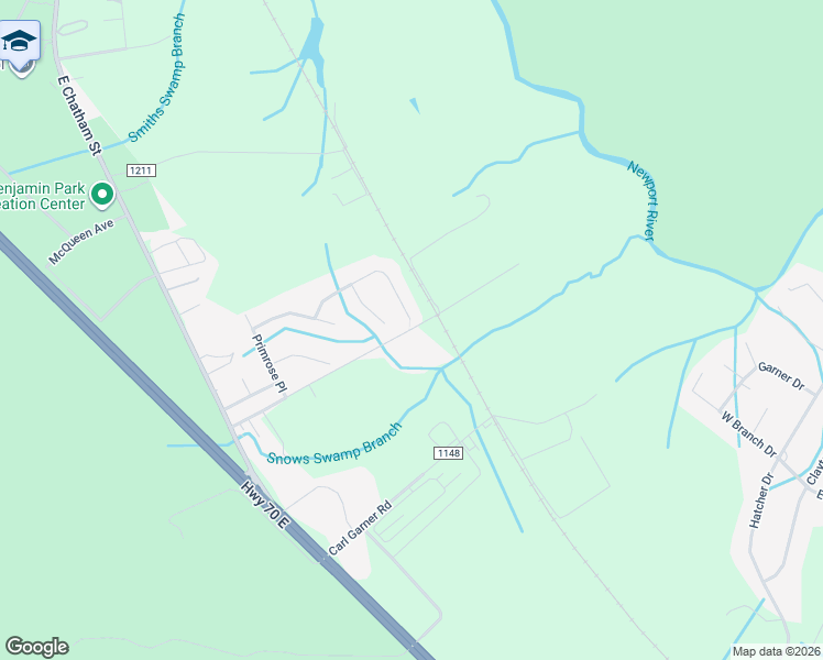 map of restaurants, bars, coffee shops, grocery stores, and more near 194 Herring Smith Ln in Newport