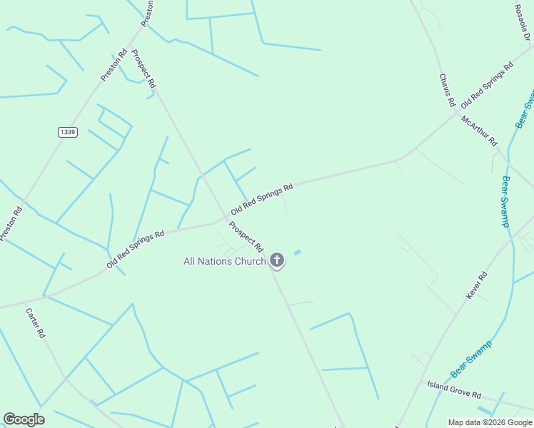 map of restaurants, bars, coffee shops, grocery stores, and more near 5156 Old Red Springs Road in Maxton