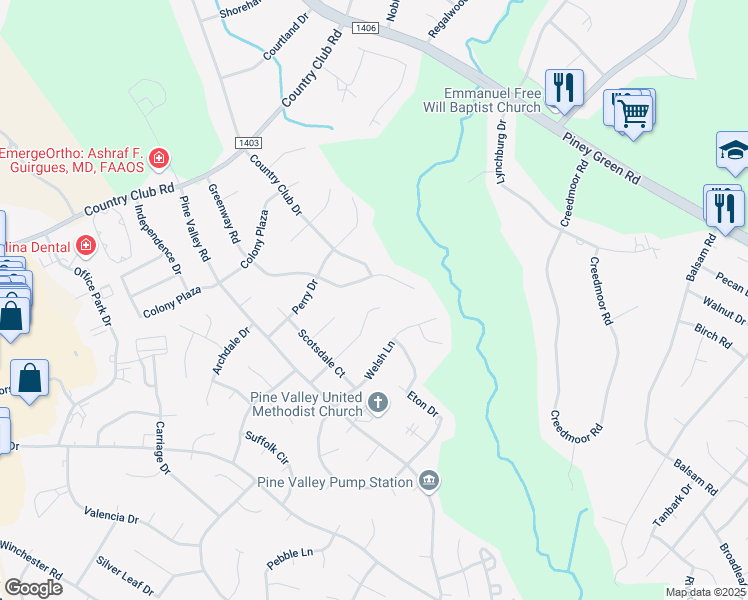 map of restaurants, bars, coffee shops, grocery stores, and more near 619 Clover Drive in Jacksonville