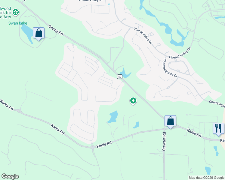 map of restaurants, bars, coffee shops, grocery stores, and more near 7 Saffron Circle in Little Rock