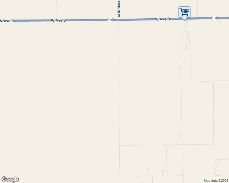 map of restaurants, bars, coffee shops, grocery stores, and more near 48419 190th Street West in Lancaster