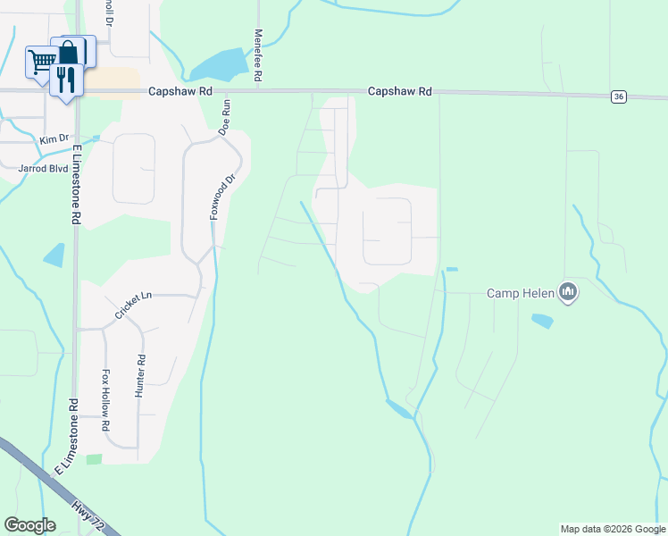 map of restaurants, bars, coffee shops, grocery stores, and more near 14380 Sara Beth Drive in Harvest
