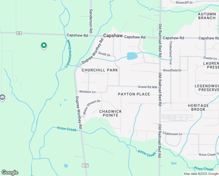 map of restaurants, bars, coffee shops, grocery stores, and more near 29782 Grand Road Northwest in Harvest