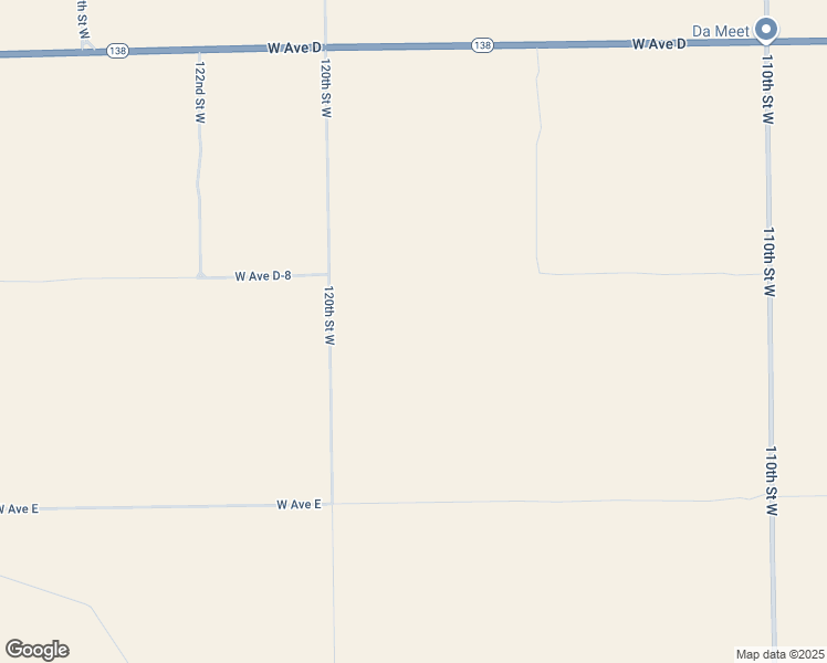 map of restaurants, bars, coffee shops, grocery stores, and more near West Avenue D-8 in Lancaster