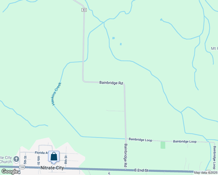 map of restaurants, bars, coffee shops, grocery stores, and more near 233-1299 Bainbridge Road in Muscle Shoals