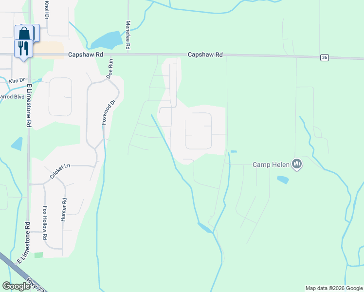 map of restaurants, bars, coffee shops, grocery stores, and more near 14380 Sara Beth Drive in Harvest