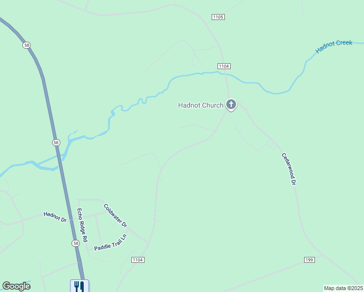 map of restaurants, bars, coffee shops, grocery stores, and more near 581 Old Church Road in Swansboro