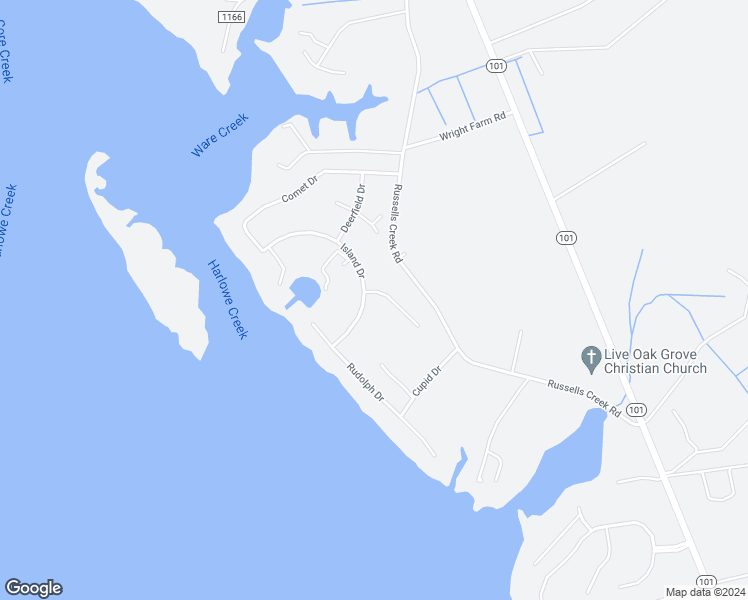 map of restaurants, bars, coffee shops, grocery stores, and more near 314 Island Drive in Beaufort