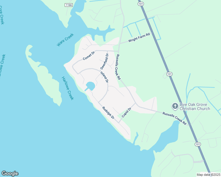 map of restaurants, bars, coffee shops, grocery stores, and more near 314 Island Drive in Beaufort