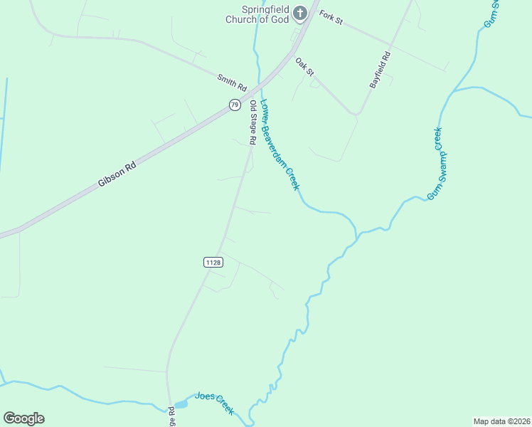 map of restaurants, bars, coffee shops, grocery stores, and more near 14167 Old Stage Road in Gibson