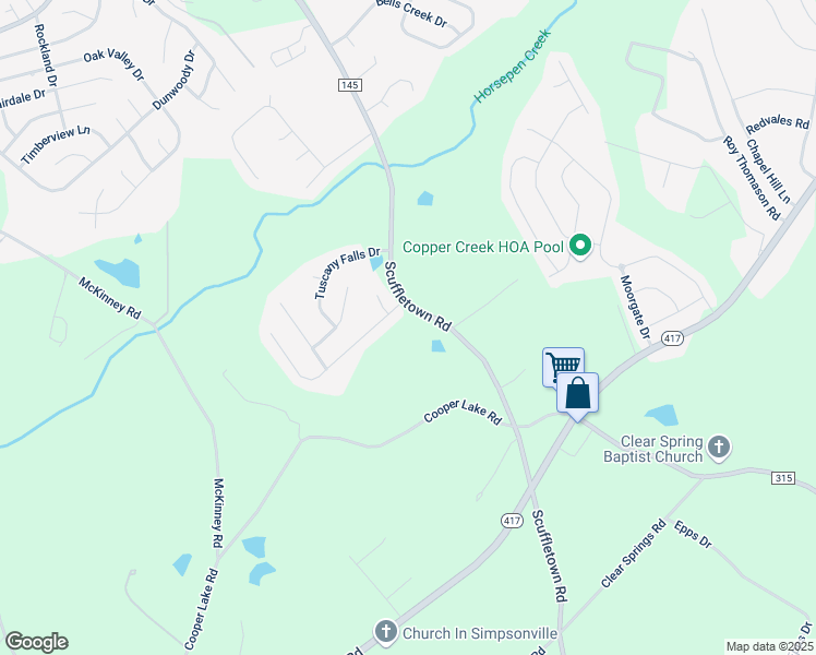 map of restaurants, bars, coffee shops, grocery stores, and more near 932 Scuffletown Road in Simpsonville