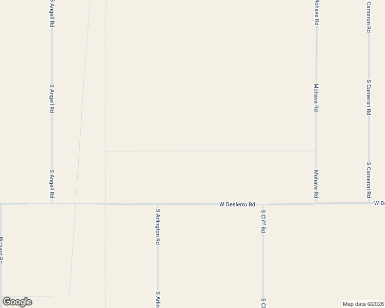 map of restaurants, bars, coffee shops, grocery stores, and more near West Desierto Road in Yucca