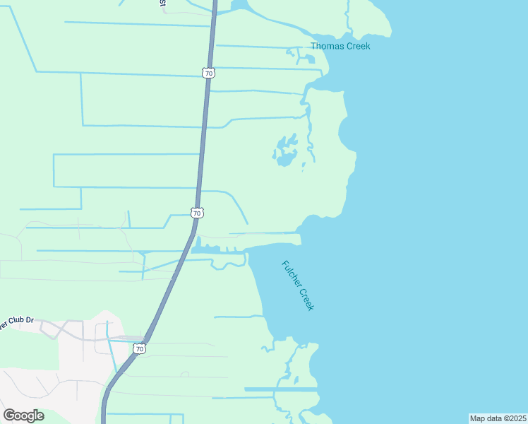 map of restaurants, bars, coffee shops, grocery stores, and more near 2882 U.S. 70 in Beaufort