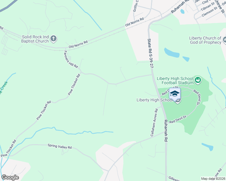 map of restaurants, bars, coffee shops, grocery stores, and more near 189 Farmers Hill Road in Liberty