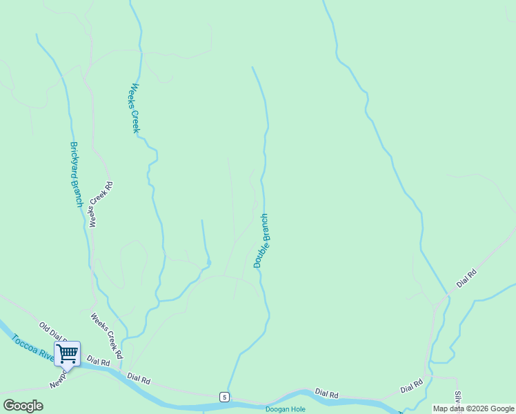 map of restaurants, bars, coffee shops, grocery stores, and more near 85 Honeysuckle Way in Blue Ridge