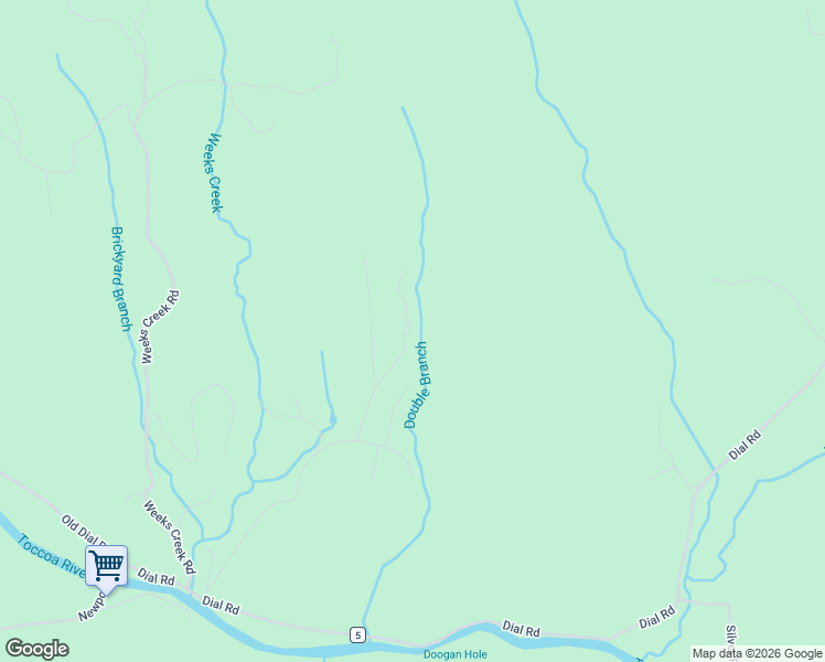 map of restaurants, bars, coffee shops, grocery stores, and more near 85 Honeysuckle Way in Blue Ridge