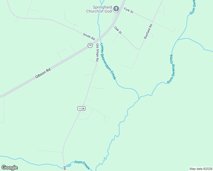 map of restaurants, bars, coffee shops, grocery stores, and more near 14167 Old Stage Road in Gibson